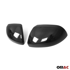 OMAC Side Mirror Cover Caps fits Mercedes Metris 2016-2024 Carbon Fiber Black 2x