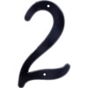 Hillman 839754 Black House Number 2, 4-Inch Nail Plastic