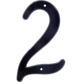 Hillman 839754 Black House Number 2, 4-Inch Nail Plastic