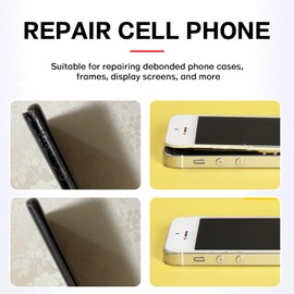 Black T7000 Glue for Cell Phones, 15 ML X 3 Cell Phone Adhesive, Phone Screen Glue for Phone Screen Glue, Jewelry Glue, Glass Fabric Craft Paper Wood, Waterproof, High-Performance