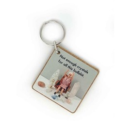 Bold & Bright - Funny Keyring 'Crystals' Novelty Gifts for Her Mum Sister Friends Partner - Birthday Christmas - Presents For Women