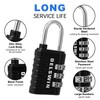 DELSWIN Combination Lock 3-Digit Small Padlock - 8Pcs Resettable Combo
