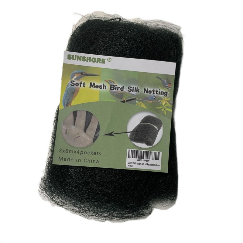 SUNSHORE Nylon 3x6m 15mm mesh Size Bird Mist net Anti