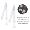 GUKOY Clear Bra Strap Invisible Adjustable Shoulder Strap, 4 Pairs