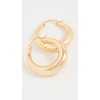 SHASHI Women's St. Germain Hoops, Gold, One Size
