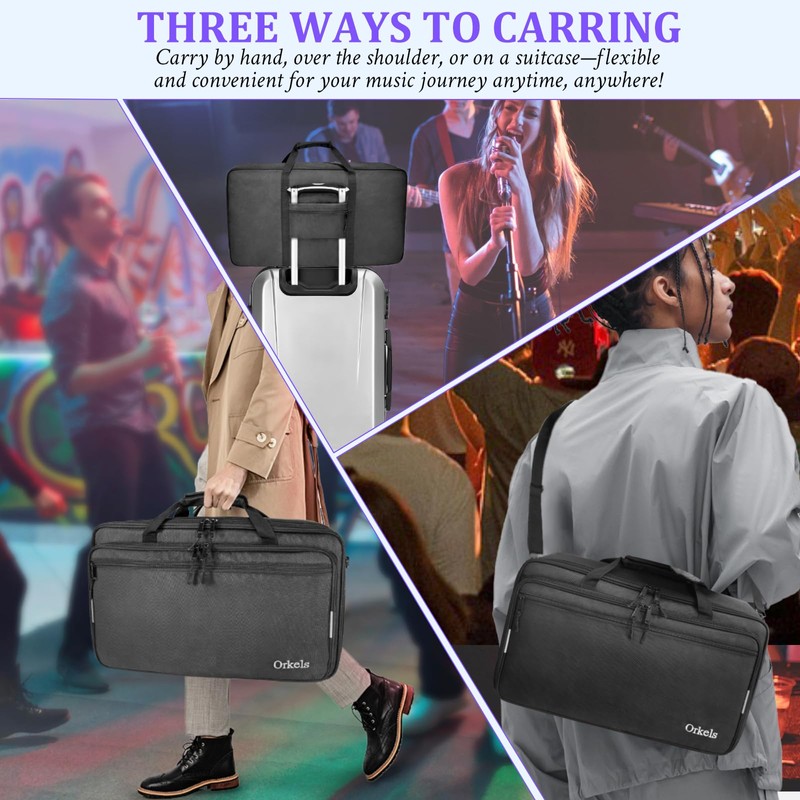ORKELS DJ Controller Bag Compatible with FLX4, FLX2, REV1, DDJ