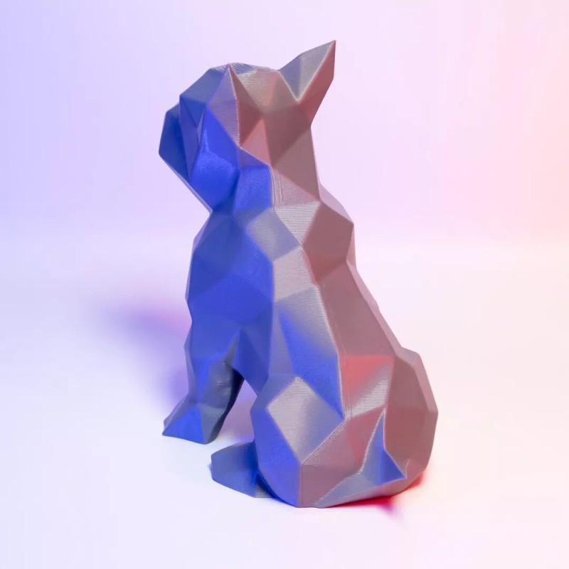 Low Poly French Bulldog Statue Modern Dog Decor Unique Geometric