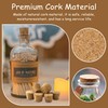 TAHULIK 30PCS Natural Corks Stoppers, Assorted Sizes, Soft Wood Tapered