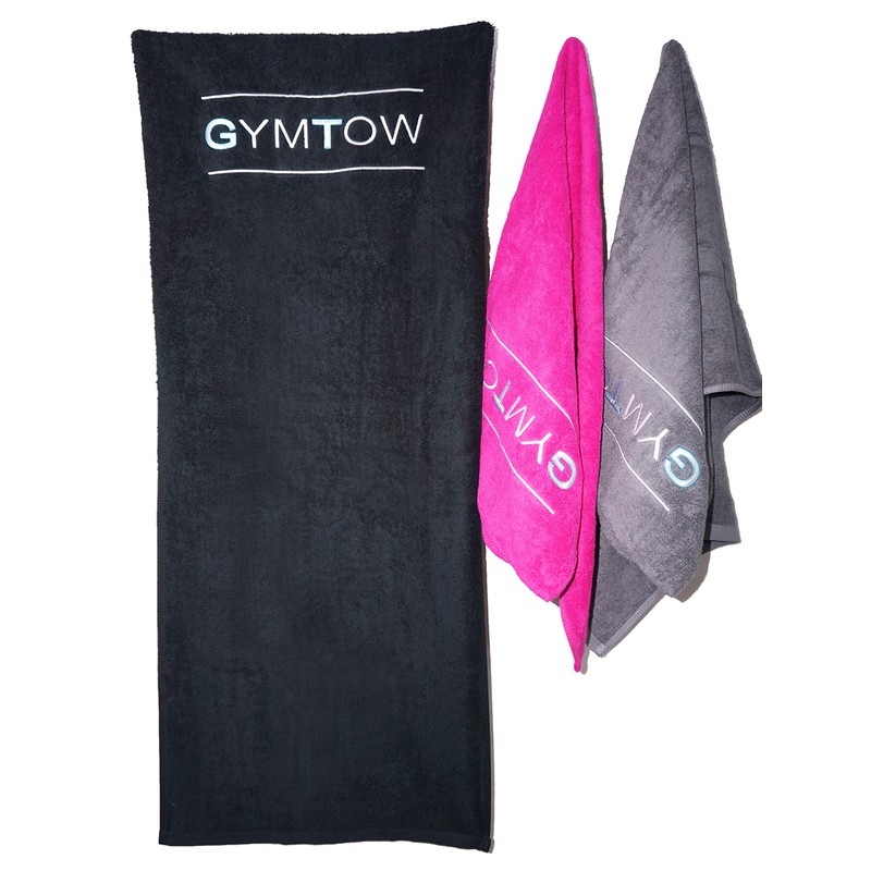 Flobajo GymTow Sports Towel, Grey, 100 cm