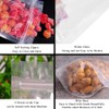 SumDirect 100Pcs Clear Zipper Resealable Stand Up Pouch /Snack Packing