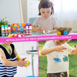AEGTVA Marcadores de Puntos Lavables, 8 colores marcadores para niños y niños en edad preescolar, marcadores de pintura de bingo para daubers marcadores
