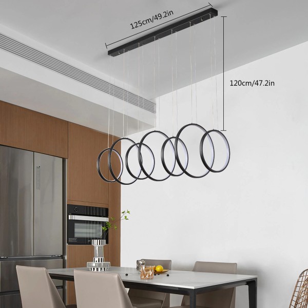 Unbranded Modern LED Ceiling Light Pendant Lamp Geometry Kitchen Island
