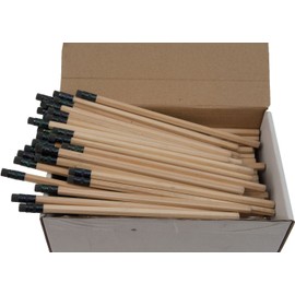 Alpne Glow Products Hex Pencils (Full Size Hex Pencil with #2 Lead Available in a Variety of Colors) (Tested Non Toxic) (Latex Free Eraser) (Classroom Pencils) (Bulk Box of 144) (Natural Wood)