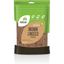 Lotus Brown Organic Linseed Flaxseed 500 g, 500 g