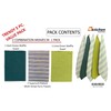 Olivia Rocco 5 Pack Striped Kitchen Tea Towels Cotton Super