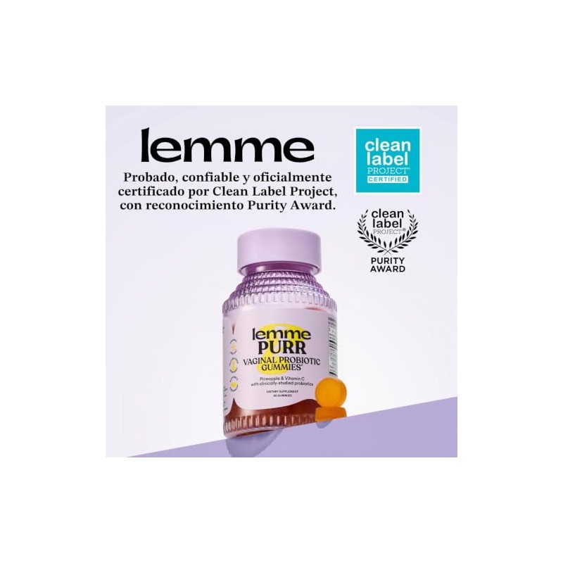 Lemme Purr Vaginal Health Probiotic Gummies for Women - 1