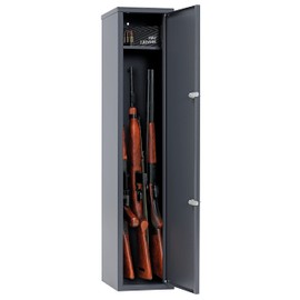 Wickerix Buffalo 1215 Gun Rifle Shotgun Safe, Adjustable Removable Shelf, Metal Security Cabinet, Separate Pistol/Ammo Area