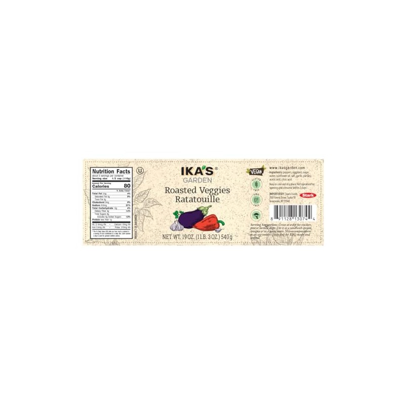Ika's Garden Appetizer Vegetables (Pack of 1, Veggies Ratatouille)