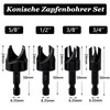 Bestgle 8 Piece Tang Drill Bit Set 1/4 Inch Hex