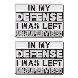 2 Pieces Of Creative And Interesting Brooches, Metal Brooches, Letter Brooches, Decorative Brooches, Funny Brooches