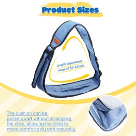 Babytrage Seitlich, Multifunktionale Kleinkind Trage, Blau Kindertrage Seitlich, Neugeboren Baby Tragegurt bis 16 KG, Verstellbare Koala Tragetuch, Ergonomische Praktische Babytrage Leicht Tragbar