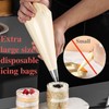 24 Inch Extra Large Piping Bags, 200 PCS Clear Disposable