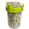 4PCS Plastic Sprout Lids with Stainless Steel Screen for Wide
