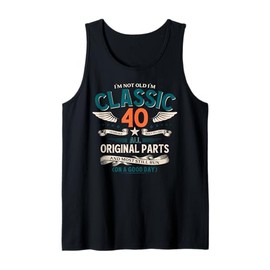 40th Birthday Man Gift 1985 I´m not Old I´m Classic Vintage Tank Top