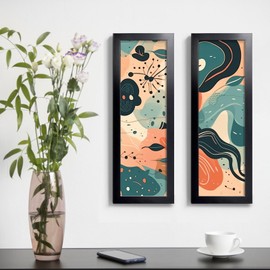 LaVie Home 4x12 Picture Frame Black, Panoramic Picture Frame for Wall Decoration, Classic Black Minimalist Style Suitable for Decorating Houses, Offices, Hotels（1 Pack）