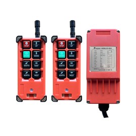 F21 E1B Industrial Remote Controller Switches Hoist Crane Control Lift Remote Control with Two Transmitter and One Receiver (2 Transmitter DC (12-48V))