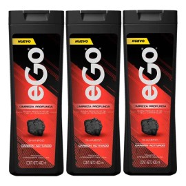 3 Shampoo Ego Limpieza Profunda 400ml                                                                                                                 