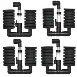 (Ship from USA) Aquapapa 4X Bio Sponge Filter Betta Fry Aquarium Fish Tank Double Sponge (S) XY-2831 .ITEM-NO/EGB41S-1GFT10832