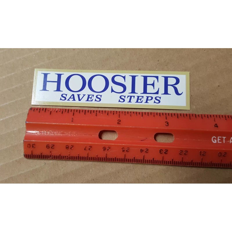 Hoosier Kitchen Cabinet name tag label plate