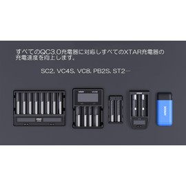 QC 3.0 Ladegerät: USB UStrom: 100-240VAC Aus: USB Stecker: EU 5/9/12V XTAR