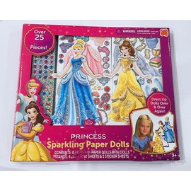 Jumbo Sparking Paper Dolls with Paper Dolls with 2 Dolls Stands, 4 Sheets and 2 Sticker Sheets
