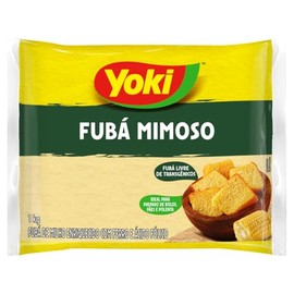 Fine Cornmeal Yoki - 35.3 oz | Fubá Mimoso Yoki - 1kg - (PACK OF 01)