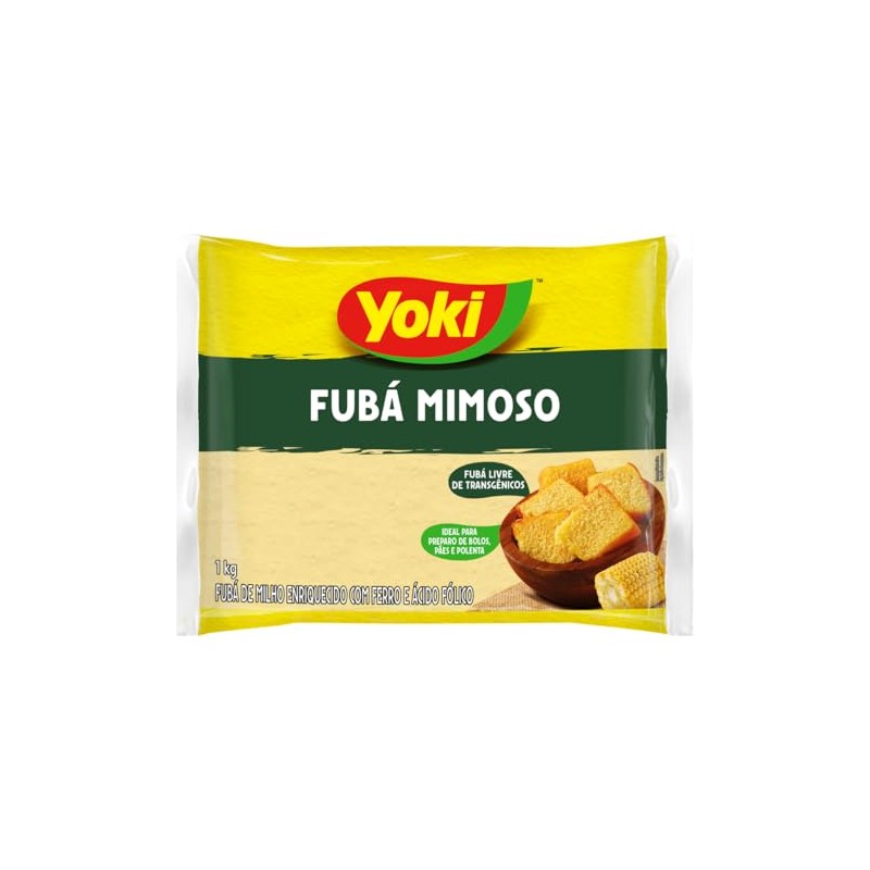 Fine Cornmeal Yoki - 35.3 oz | Fubá Mimoso Yoki