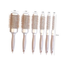 WOONEKY Aluminum Tube Hair Curler Comb Salon Supplies Women's Hair Comb Smooth Teeth for Styling