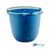 Buckets ECO-Plastic, 3 Pack Made in U.S.A. Ergonomic Bottom and