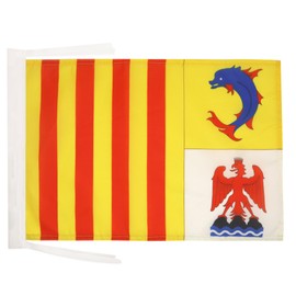 AZ FLAG Provence-Alpes-Côte d'Azur Flag 18'' x 12'' cords - French region of PACA SMALL flags 30 x 45cm - Banner 18x12 in