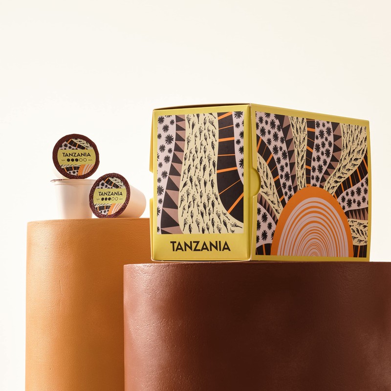 Atlas Coffee Club Coffee Pods – Light/Medium Roast, Single-Origin Tanzania,