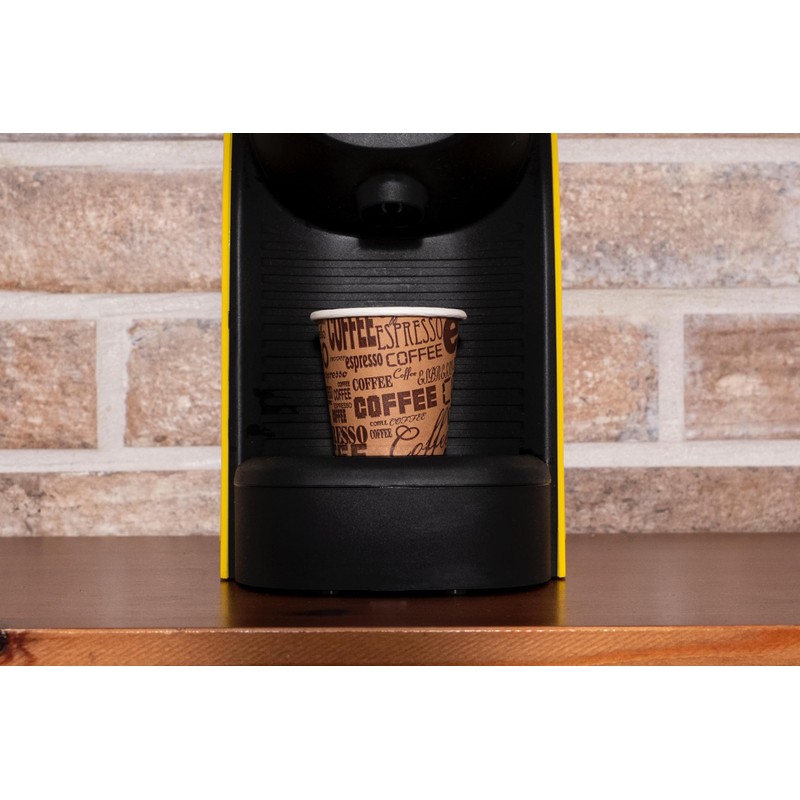 Bioaiks KIT Office 250 Paper Coffee Cups with Wooden Scoops