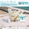 Clabby 31 Pcs Wedding Table Numbers 1-30 Blue Beach Double