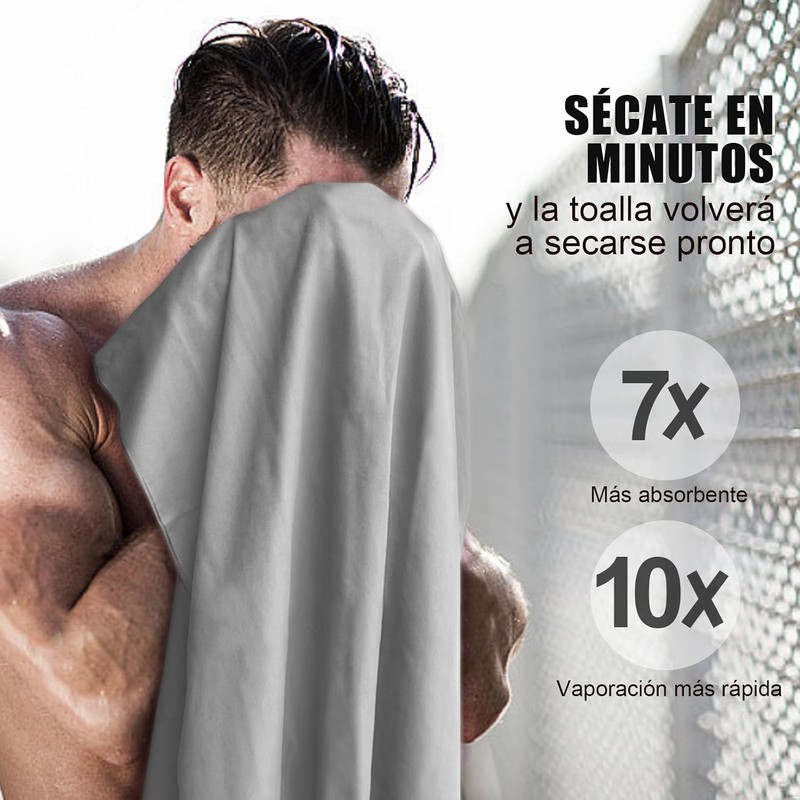 SAN KARA Toallas Deportivas de Microfibra (3 PCS) - Toallas
