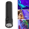 UV Flashlight 365nm UV LED Violet Flashlight 5 Modes for