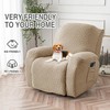 Gennia Waterproof Recliner Chair Cover,Stretch Reclining Sofa Covers with Pockets,Washable