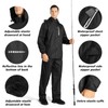 SWISSWELL Men's Waterproof Golf Rain Suit Rain Gear Jacket and