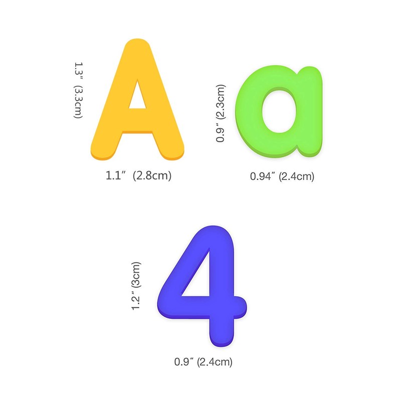 106 PCS Classroom Magnetic Letters and Numbers for Toddlers Early