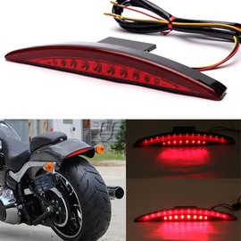Rich Choices - Luz trasera de freno LED para motocicleta compatible con Harley Davidson Breakout FXSB 2013-2016 CVO FXSBSE 2013-2014 (lente roja)