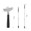 Floor Scraper, 76" Aluminum Adjustable Paint Scraper with 4-inch Razor